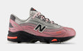 1000 Grade School Lifestyle Shoes (Pink Taffy/Silver Metallic/Urgent Red)