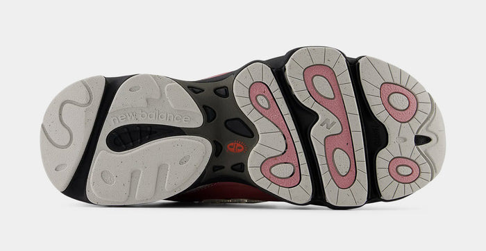 1000 Grade School Lifestyle Shoes (Pink Taffy/Silver Metallic/Urgent Red)