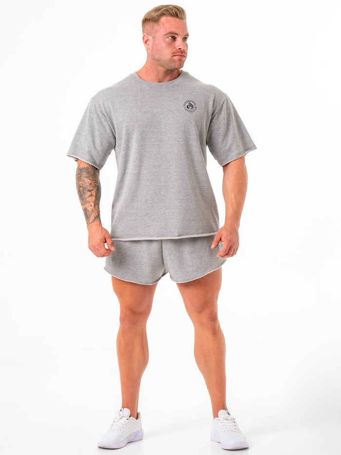 3" Fleece Shorts - Grey Marle Clothing Ryderwear