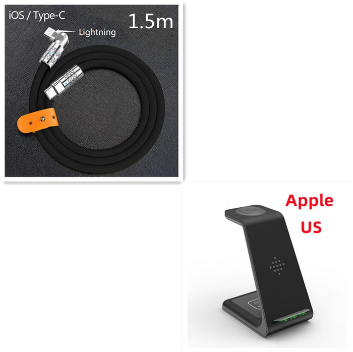 Black Set1 / Apple US plug