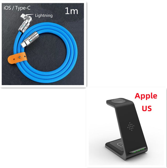 Black Set6 / Apple US plug