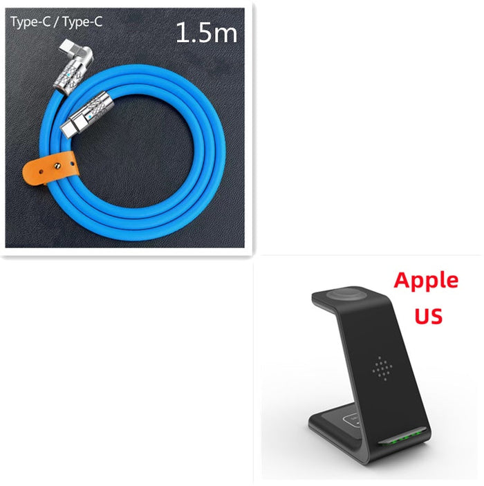 Black Set7 / Apple US plug
