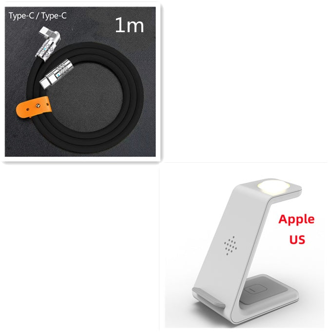 White Set4 / Apple US plug