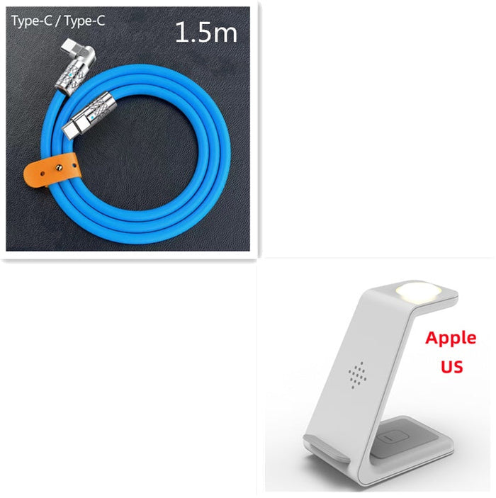 White Set7 / Apple US plug