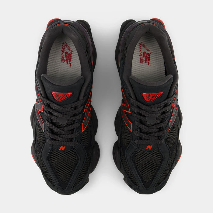 9060 Mens Lifestyle Shoes (Black/Red)