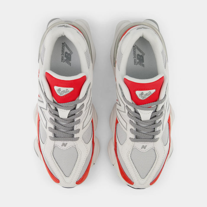 9060 Mens Running Shoes (White/Grey/Red)