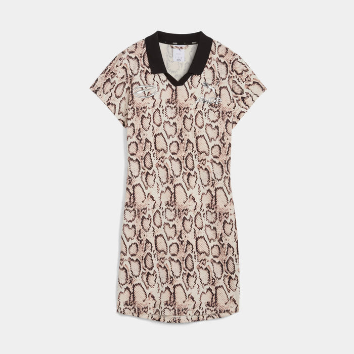 A$AP Rocky x Puma Snakeskin Futbol Womens Dress (Frosted Ivory/AOP)