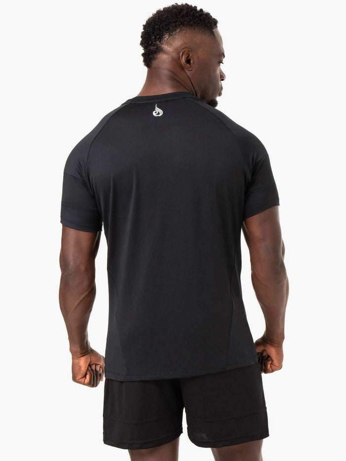 Action Mesh T-Shirt - Black Clothing Ryderwear