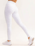 Activate Cross Over Scrunch Leggings - Snow Grey Marl Clothing Ryderwear