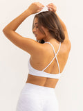 Activate Scoop Neck Sports Bra - Snow Grey Marl Clothing Ryderwear