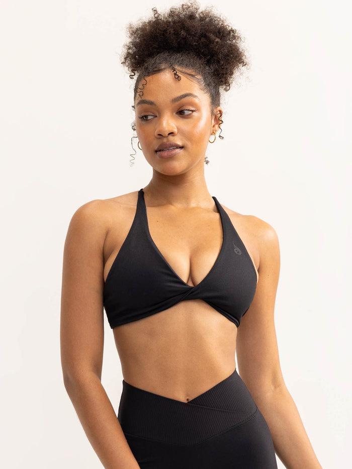 Activate Twist Sports Bra - Black Clothing Ryderwear