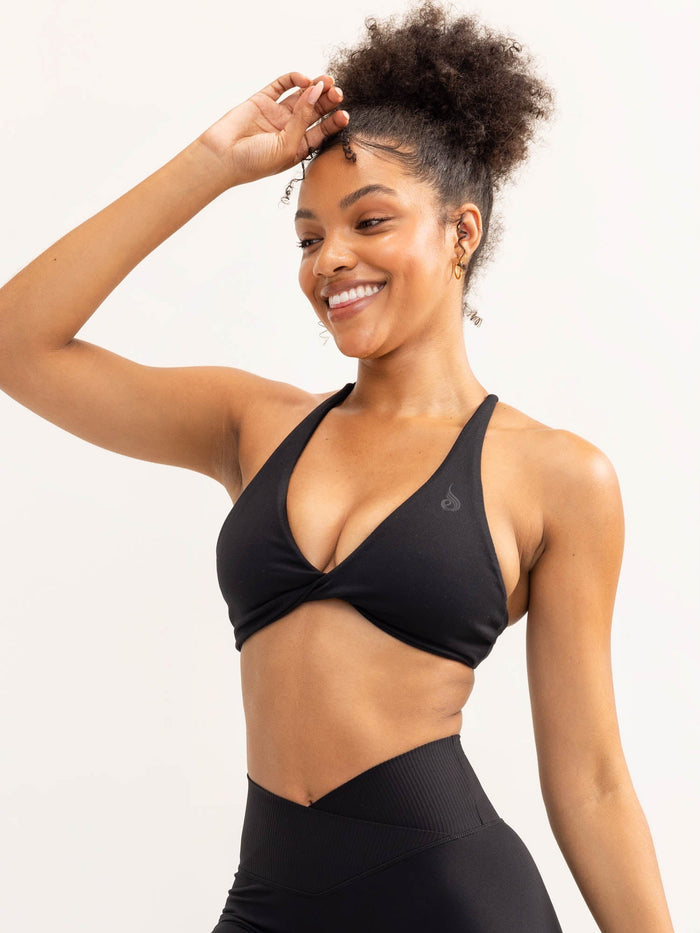 Activate Twist Sports Bra - Black Clothing Ryderwear