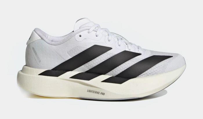 Adizero Evo SL Grade School Running Shoes (Cloud White/Cloud Black/Cloud White)