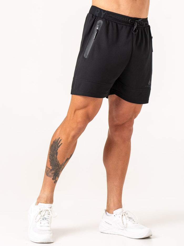 Advance Mesh Short - Black Clothing Ryderwear