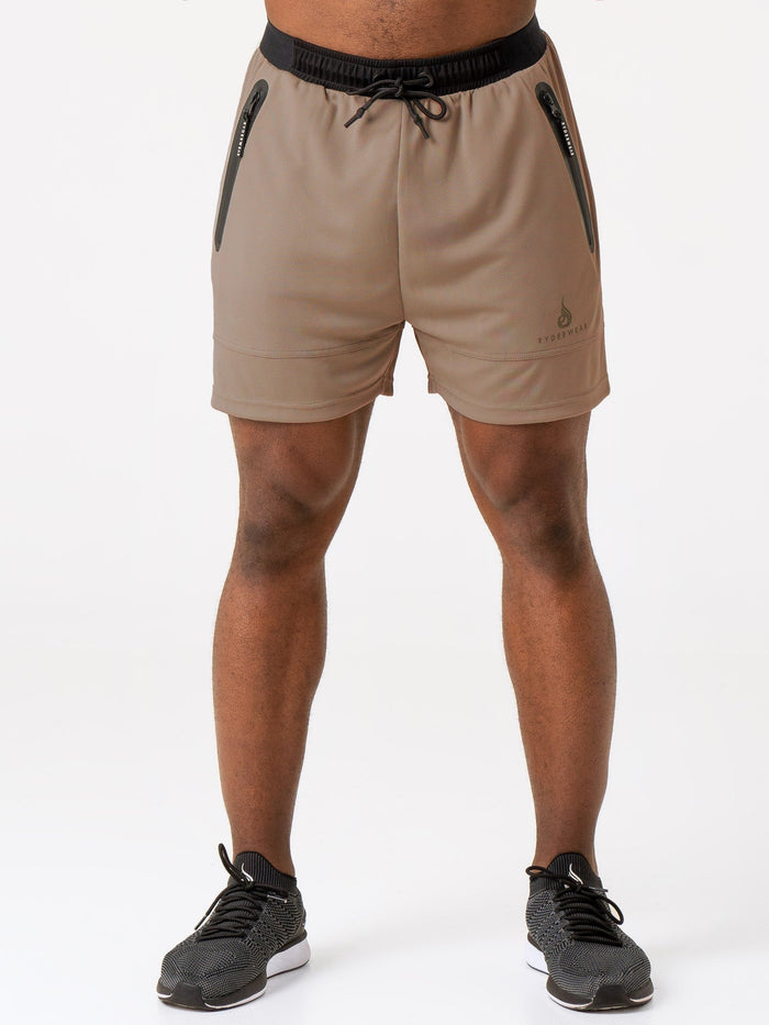 Advance Mesh Short - Taupe Clothing Ryderwear