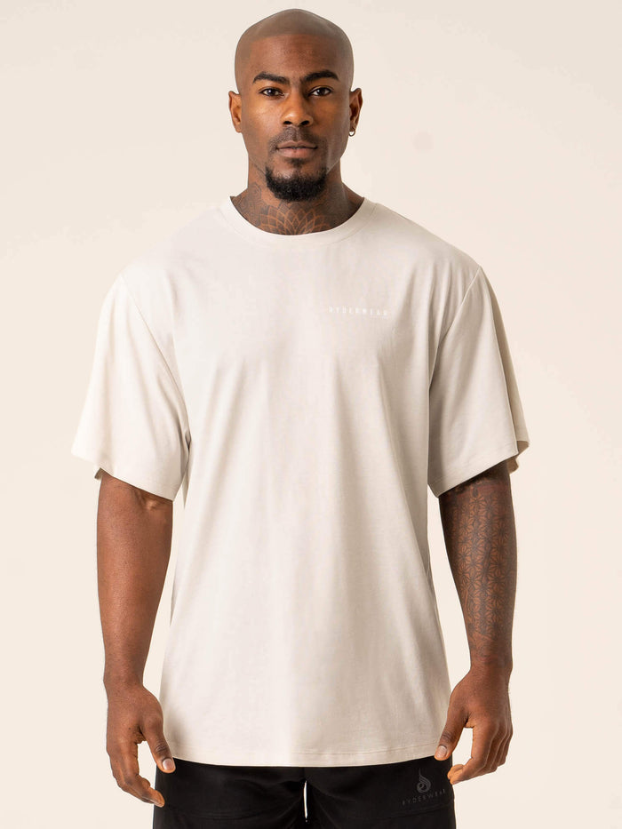 Advance Oversized T-Shirt - Stone Clothing Ryderwear