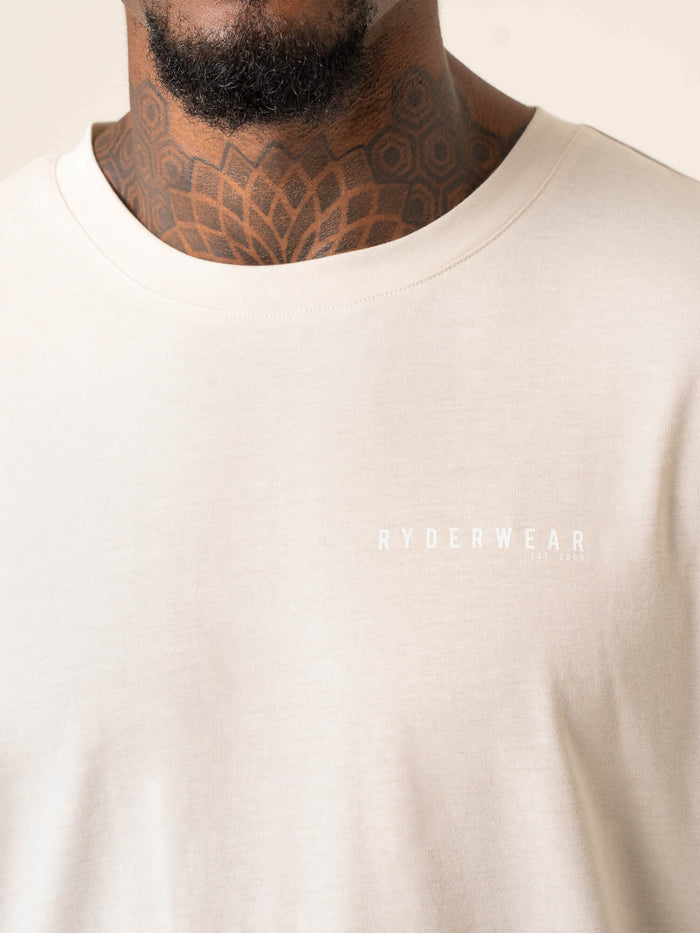 Advance Oversized T-Shirt - Stone Clothing Ryderwear