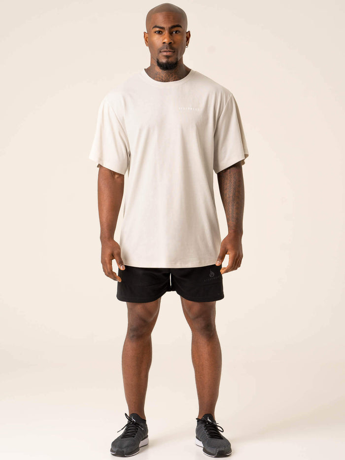 Advance Oversized T-Shirt - Stone Clothing Ryderwear