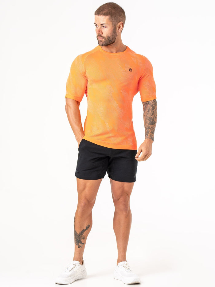 Aero Core Seamless T-Shirt - Orange Clothing Ryderwear
