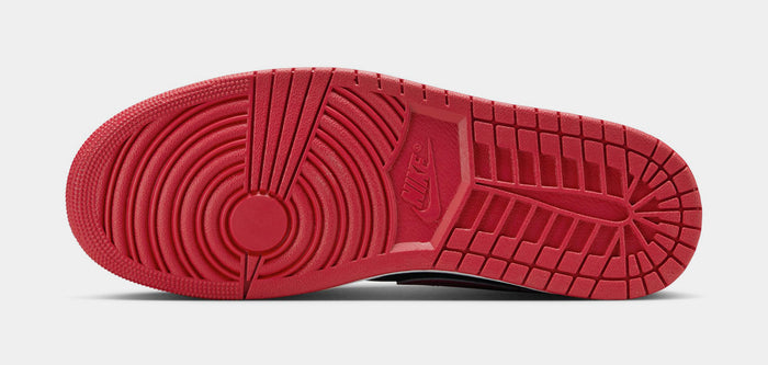 Air Jordan 1 Low Bred Patent Mens Lifestyle Shoes (Black/Vasity Red/White)