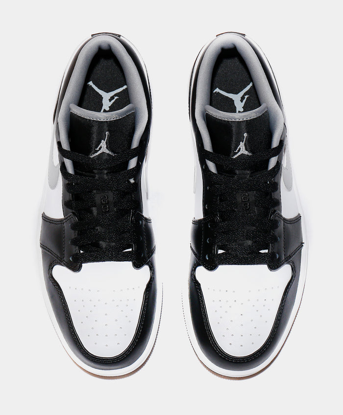 Air Jordan 1 Low Mens Lifestyle Shoes (Black/White/Particle Grey)