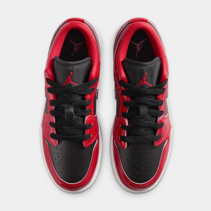 Air Jordan 1 Low SE Grade School Lifestyle Shoes (Black/White/Varsity Red)