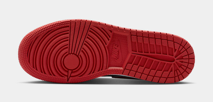 Air Jordan 1 Low SE Grade School Lifestyle Shoes (Black/White/Varsity Red)