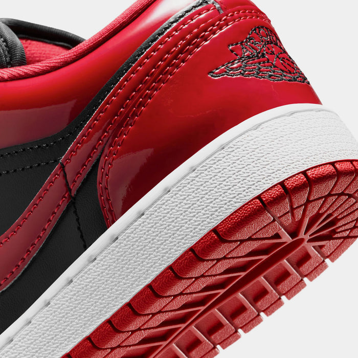 Air Jordan 1 Low SE Grade School Lifestyle Shoes (Black/White/Varsity Red)