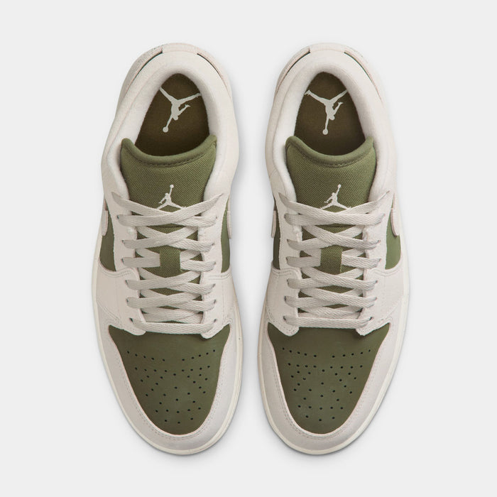 Air Jordan 1 Low SE Mens Lifestyle Shoes (Medium Olive/Sail/Light Orewood Brown)