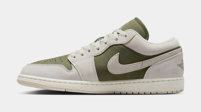 Air Jordan 1 Low SE Mens Lifestyle Shoes (Medium Olive/Sail/Light Orewood Brown)