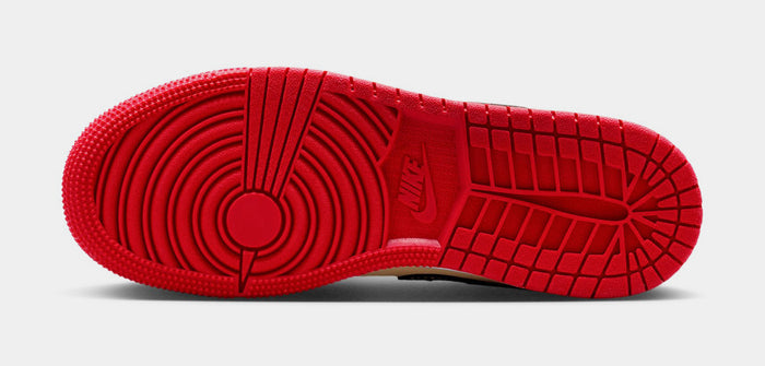Air Jordan 1 Low SE Pizza Grade School Lifestyle Shoes (Sesame/Fire Red/White/Black)