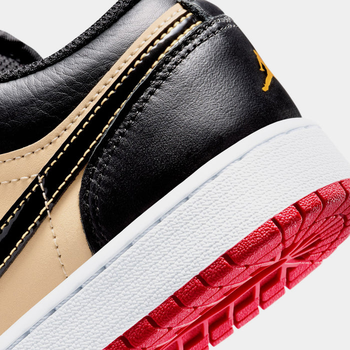 Air Jordan 1 Low SE Pizza Grade School Lifestyle Shoes (Sesame/Fire Red/White/Black)