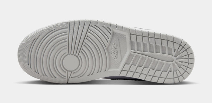 Air Jordan 1 Mid Mens Lifestyle Shoes (White/Light Smoke Grey/Black)