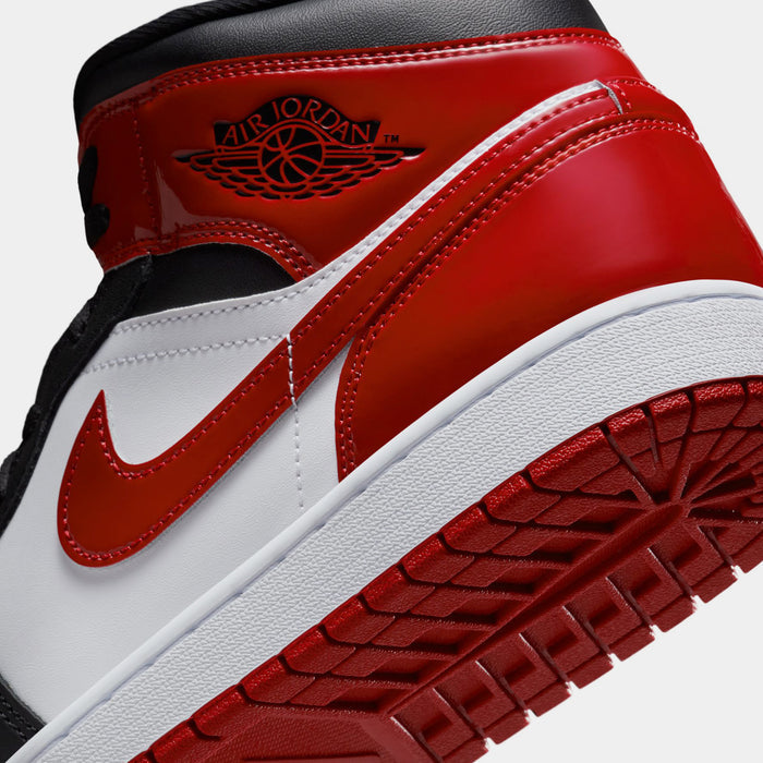 Air Jordan 1 Mid SE Mens Basketball Shoes (Black/White/Varsity Red)