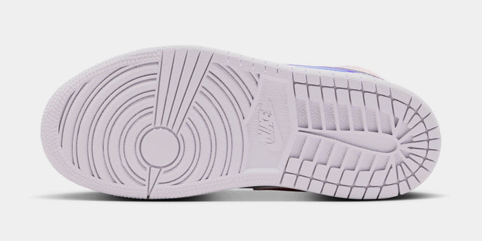 Air Jordan 1 Mid SE Preschool Lifestyle Shoes (Barely Grape/White/Atomic Pink)