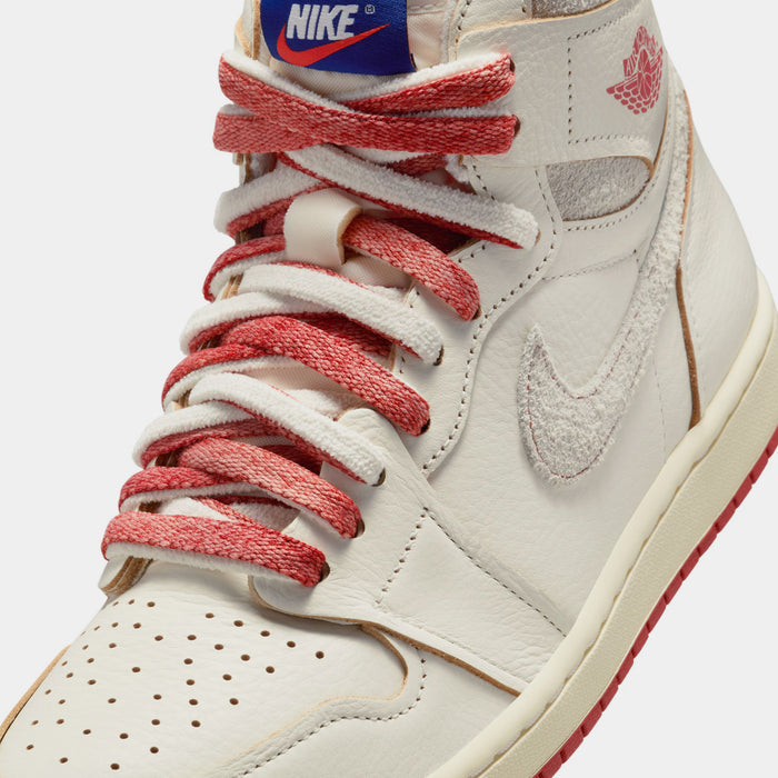 Air Jordan 1 Retro High OG Rare Air Cinnabar Womens Lifestyle Shoes (Sail/Cinnabar/Light Bone)