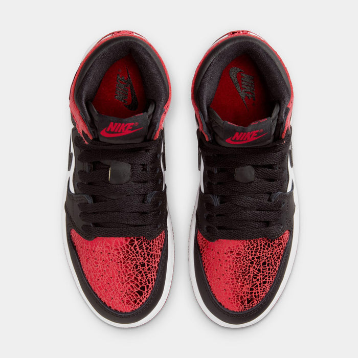 Air Jordan 1 Retro High OG Ruby Preschool Lifestyle Shoes (Varsity Red/Black/White)