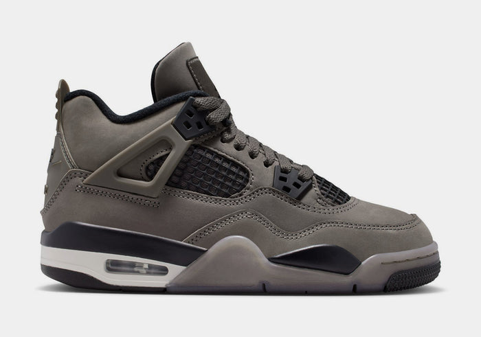 Air Jordan 4 Retro Cave Stone And Black Grade School Lifestyle Shoes (Cave Stone/Black/Phantom) Free Shipping