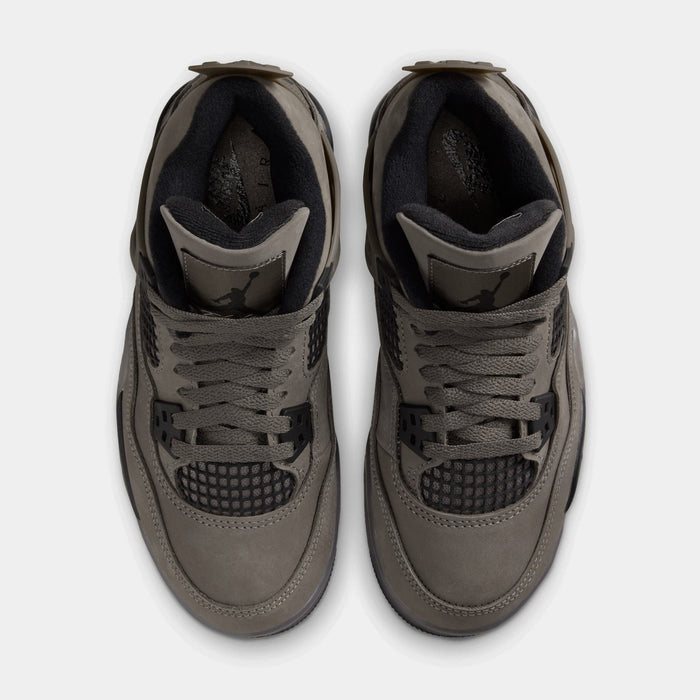 Air Jordan 4 Retro Cave Stone And Black Grade School Lifestyle Shoes (Cave Stone/Black/Phantom) Free Shipping