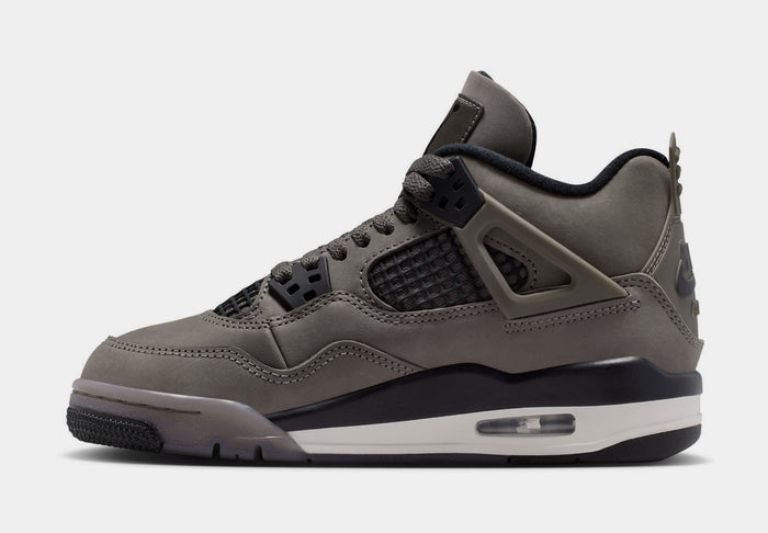 Air Jordan 4 Retro Cave Stone And Black Grade School Lifestyle Shoes (Cave Stone/Black/Phantom) Free Shipping