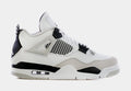 Air Jordan 4 Retro Military Black Mens Lifestyle Shoes (White/Black) Limit One Per Customer