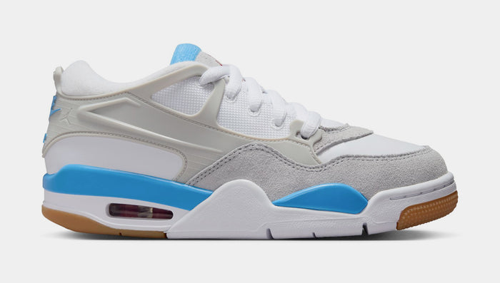 Air Jordan 4 RM Grade School Basketball Shoes (White/Neutral Grey/White)
