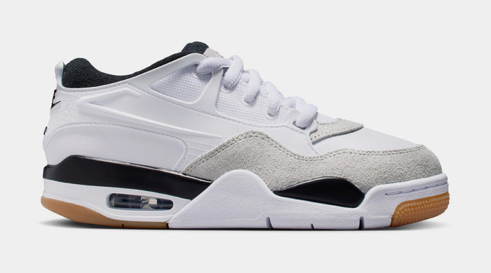 Air Jordan 4 RM Grade School Lifestyle Shoes (White/Black/Gum)