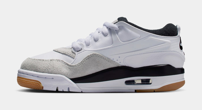 Air Jordan 4 RM Grade School Lifestyle Shoes (White/Black/Gum)