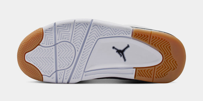 Air Jordan 4 RM Grade School Lifestyle Shoes (White/Black/Gum)