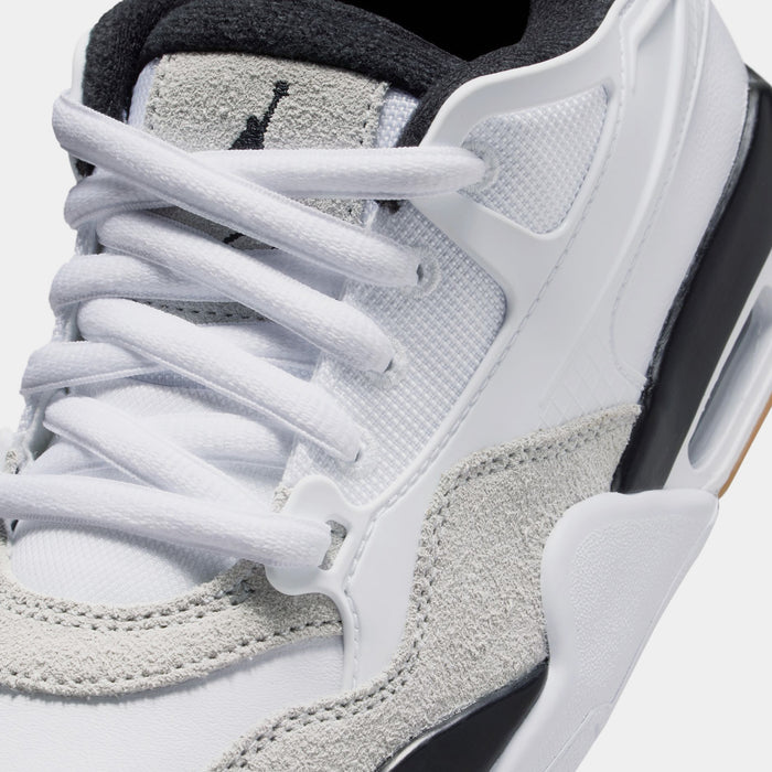 Air Jordan 4 RM Grade School Lifestyle Shoes (White/Black/Gum)