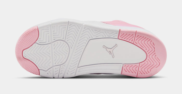 Air Jordan 4 RM Preschool Lifestyle Shoes (Medium Soft Pink/Pearl Pink/White)
