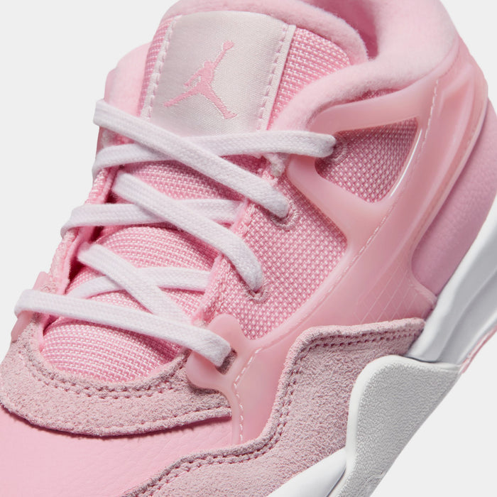 Air Jordan 4 RM Preschool Lifestyle Shoes (Medium Soft Pink/Pearl Pink/White)