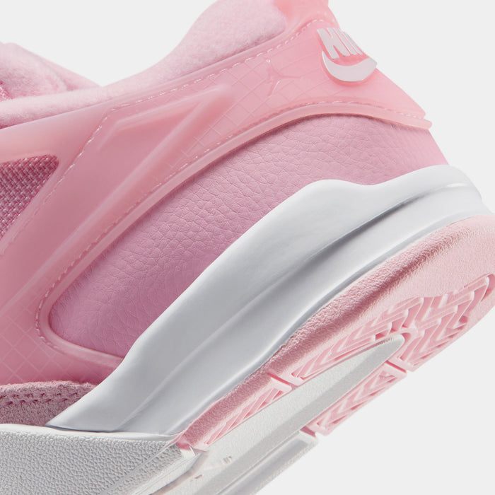 Air Jordan 4 RM Preschool Lifestyle Shoes (Medium Soft Pink/Pearl Pink/White)