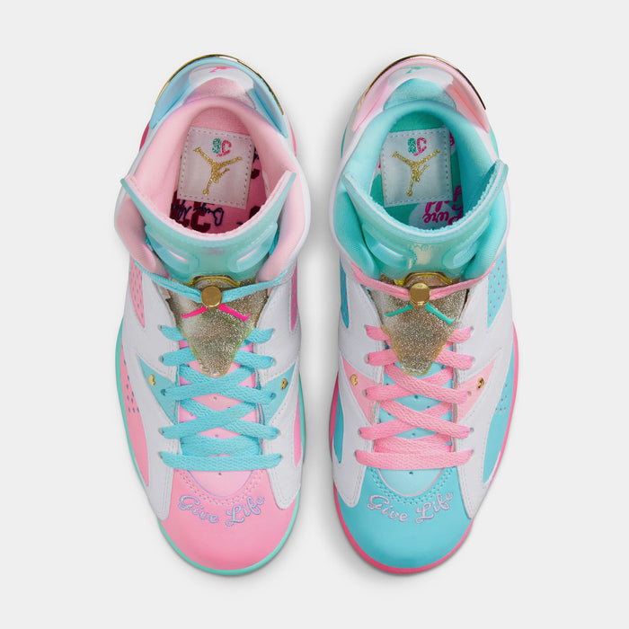 Air Jordan 6 Retro DB2025 Womens Lifestyle Shoes (Multi Color)